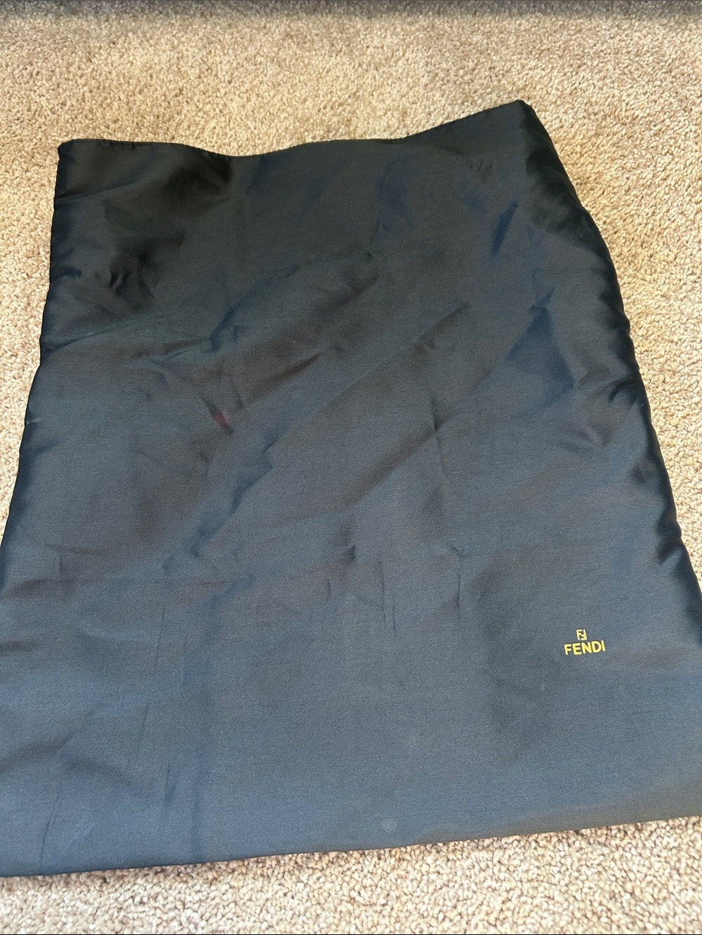 Fendi Beige and Brown FF Logo Canvas Tote with Dark Brown Straps - Picture 7 of 7